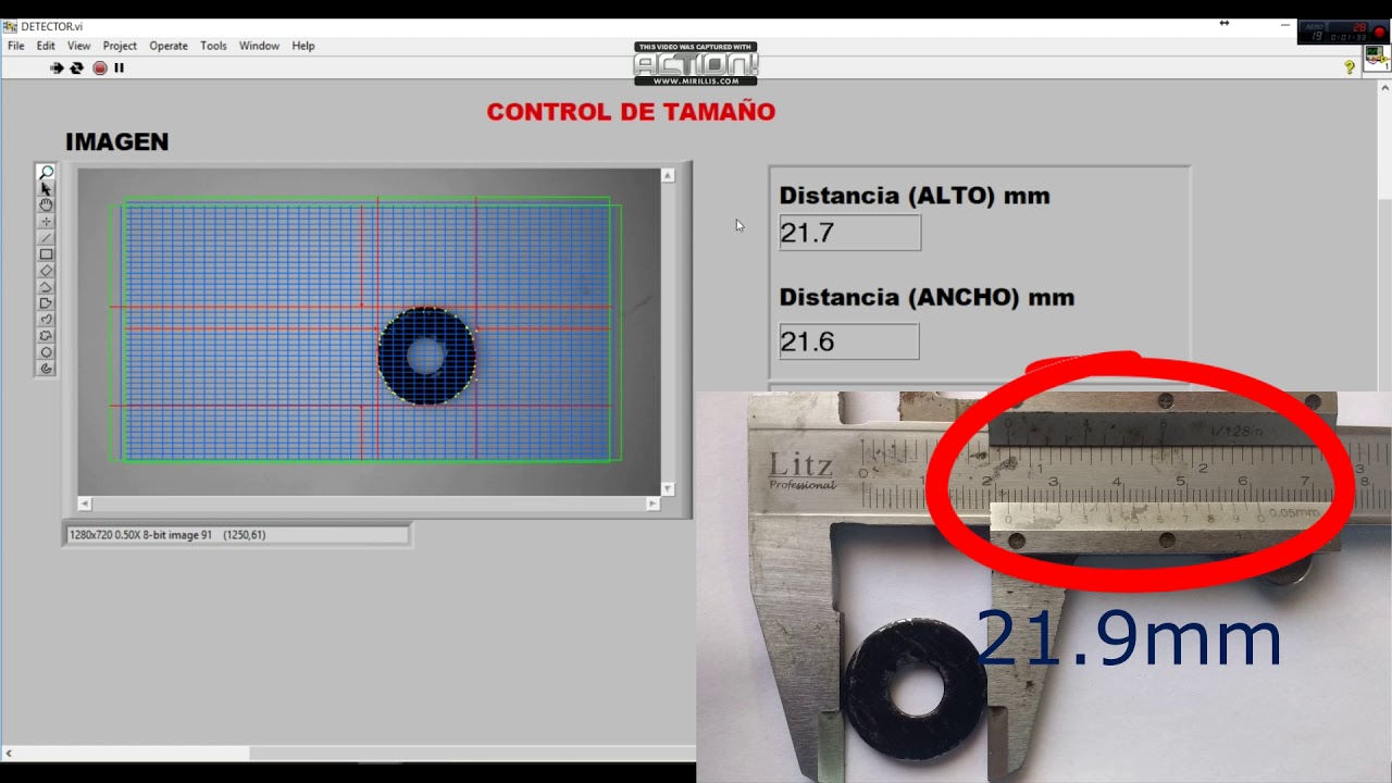 DETECTOR DE TAMAÑO - LABVIEW