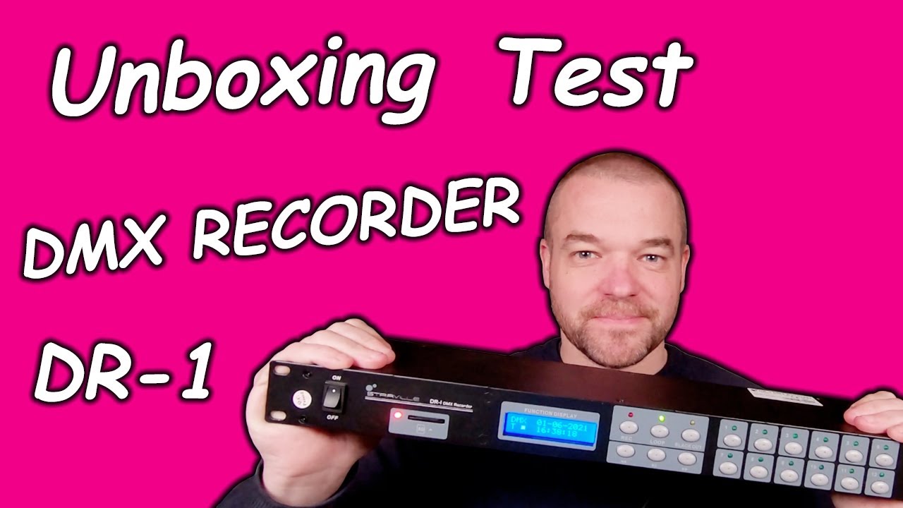 UNBOXING TEST DMX RECORDER DR-1