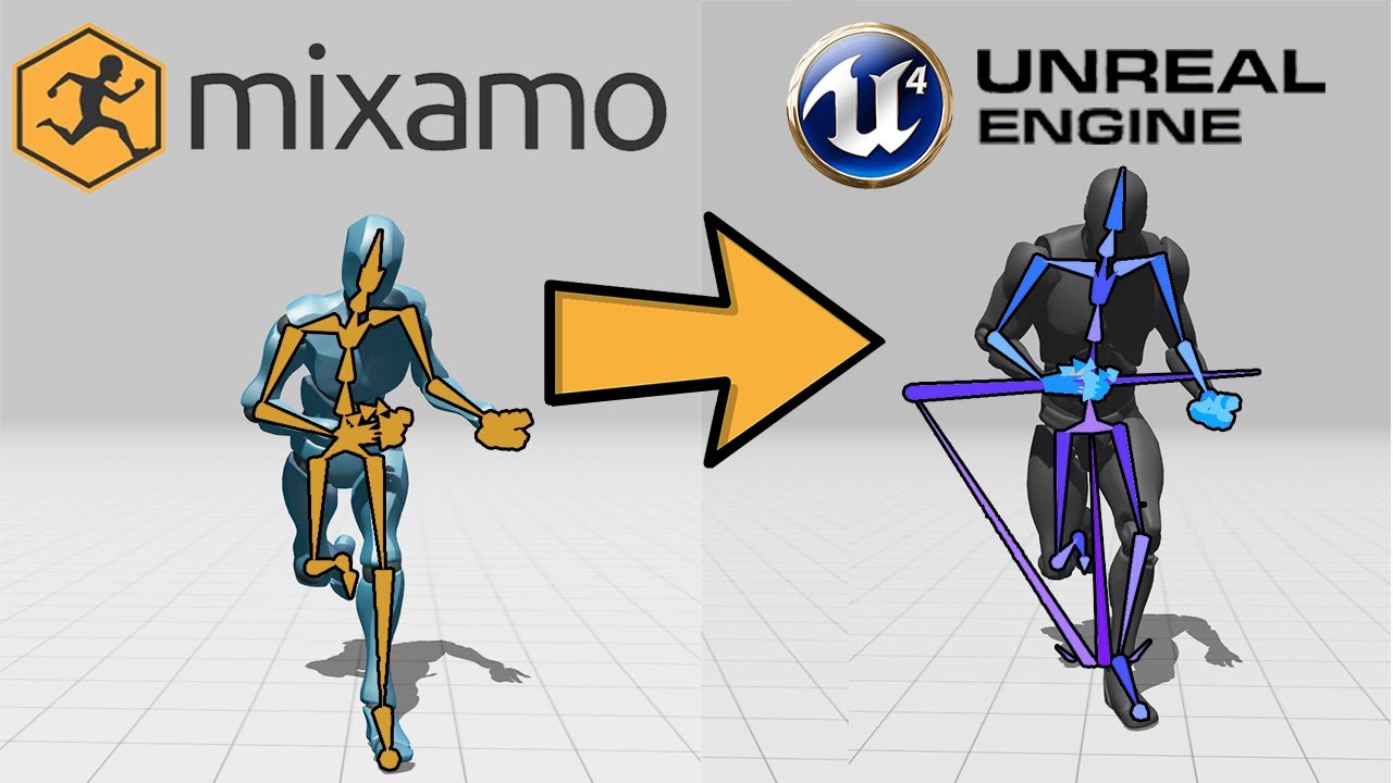 EASILY Retarget Mixamo Animations To UE4 Mannequin