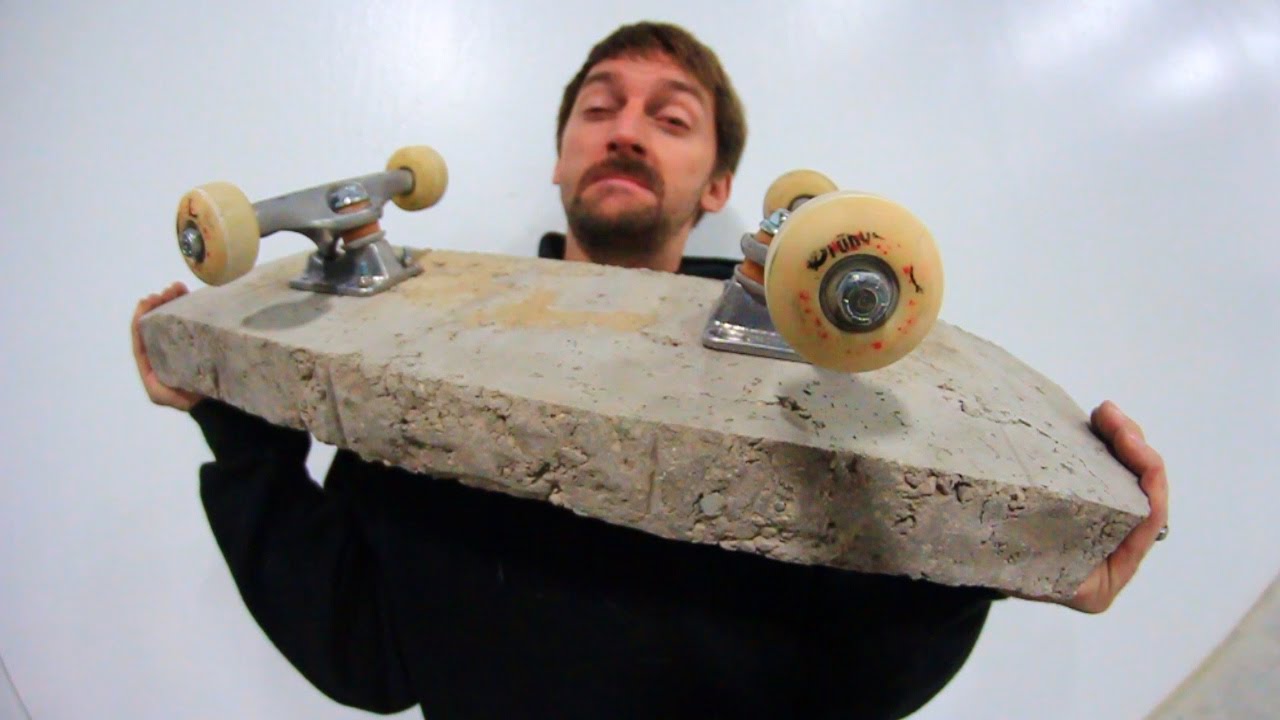 WORLD'S HEAVIEST SKATEBOARD?! (PURE CONCRETE) | YOU MAKE IT WE SKATE IT EP 67