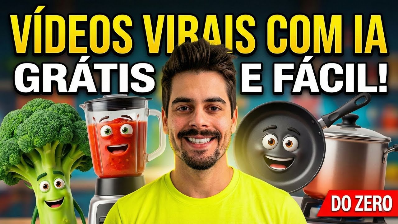 Como criar VÍDEOS VIRAIS de ALIMENTOS E OBJETOS FALANTES