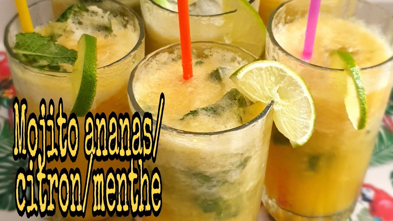 Mojito ananas/citron/menthe #mojito #cocktails #ananas