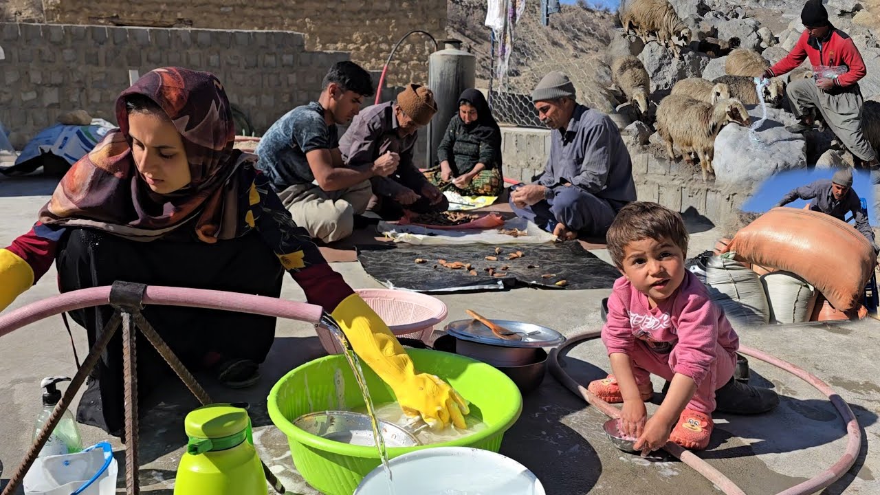 Nomadic life: Daily routine village life of Iran | Nomadic lifestyle of Iran | Nomadic Family Unity!