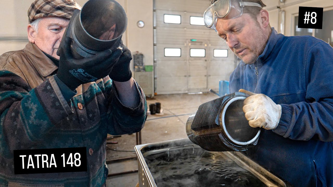 ТАТРА 148 - РЕМОНТ | ОЧИСТКА И ПОДГОТОВКА ДЕТАЛЕЙ К СБОРКЕ ДВИГАТЕЛЯ | ЧАСТЬ 8