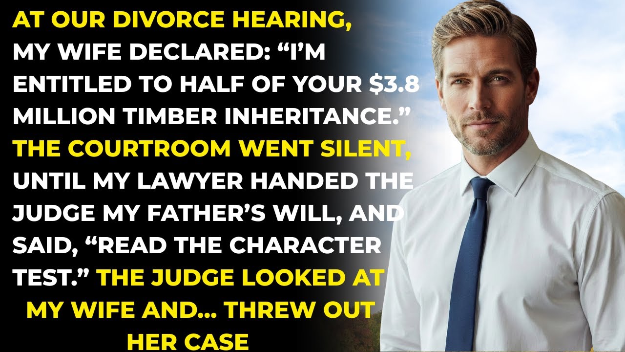 My Wife Demanded Half My $3.8M Inheritance. The Judge Read My Father's Trap...