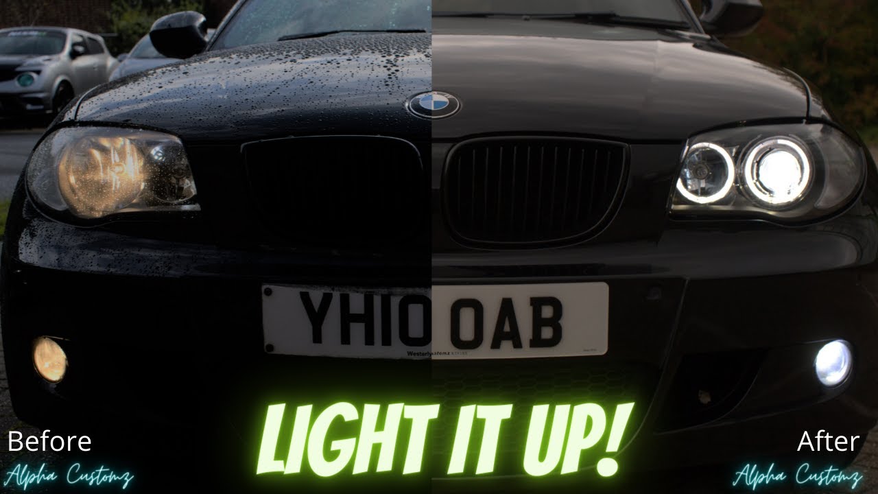 BMW 1 SERIES E87 GETS A WHOLE FRONT END LIGHTING TRANSFORMATION!