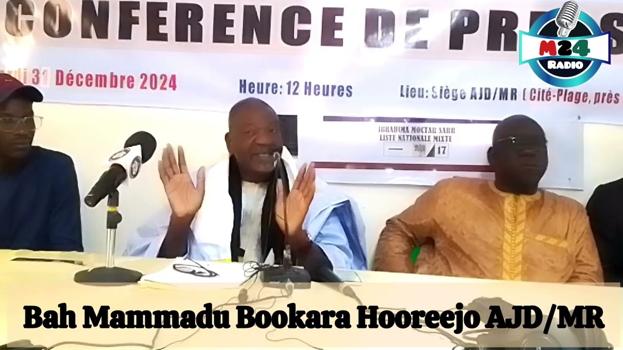 Yeewtere Bah Mammadu Bookara, hooreejo lannda AJD/MR hakkunde mum e jaayndiyankooɓe 31/12/2024