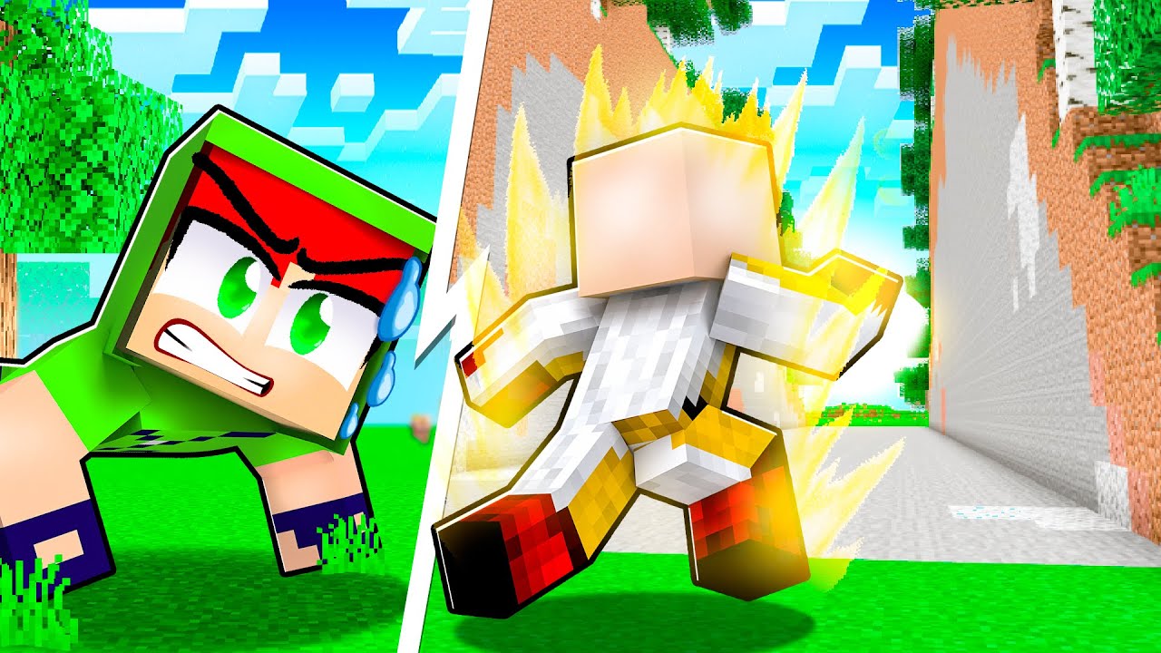 Ломаю всё одним ударом? Я прошёл тренировку, чтобы стать Сайтамой в Minecraft!!