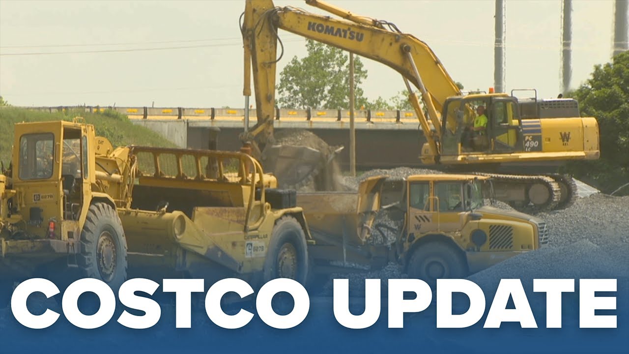 Officials provide a progress report on the construction of Costco in Amherst