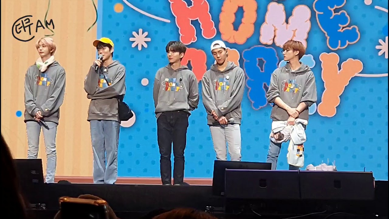 MONSTAX 몬스타엑스 200119 팬콘 소감중 계략곰의 돌발행동