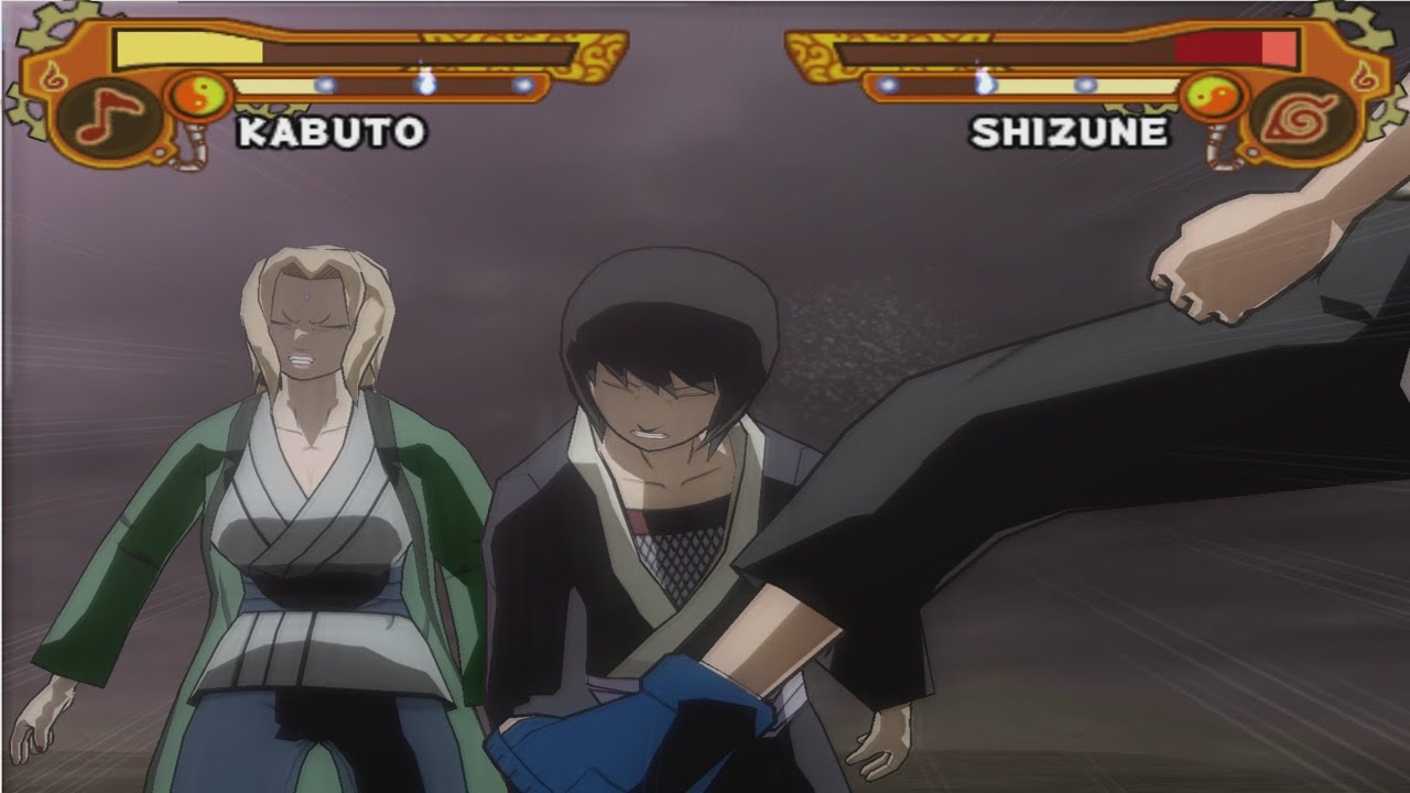 {Kabuto Vs Tsunade e Shizune} Naruto Shippuden Ultimate Ninja 5