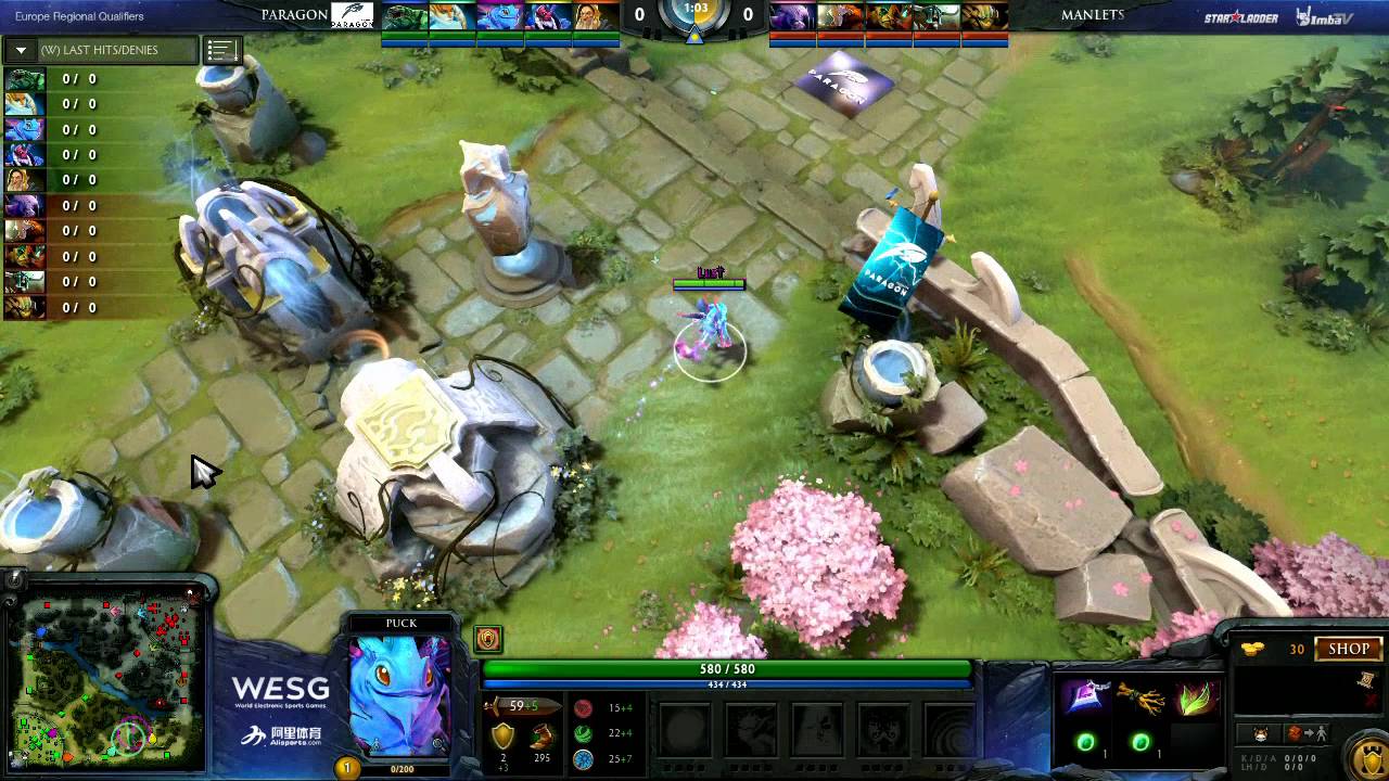 PARAGON ESPORTS  vs. MANLETS, game 1, Northern Europe + Post CIS Qualifier