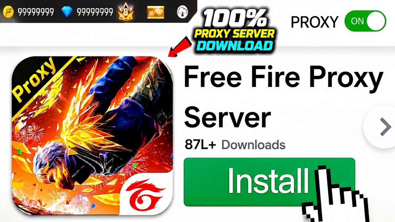 GIFT SEND / GAME PLAY 😍 HOW TO DAWNLOAD PROXY SERVER || 100% Working | ViP Proxy 😱💯🔥