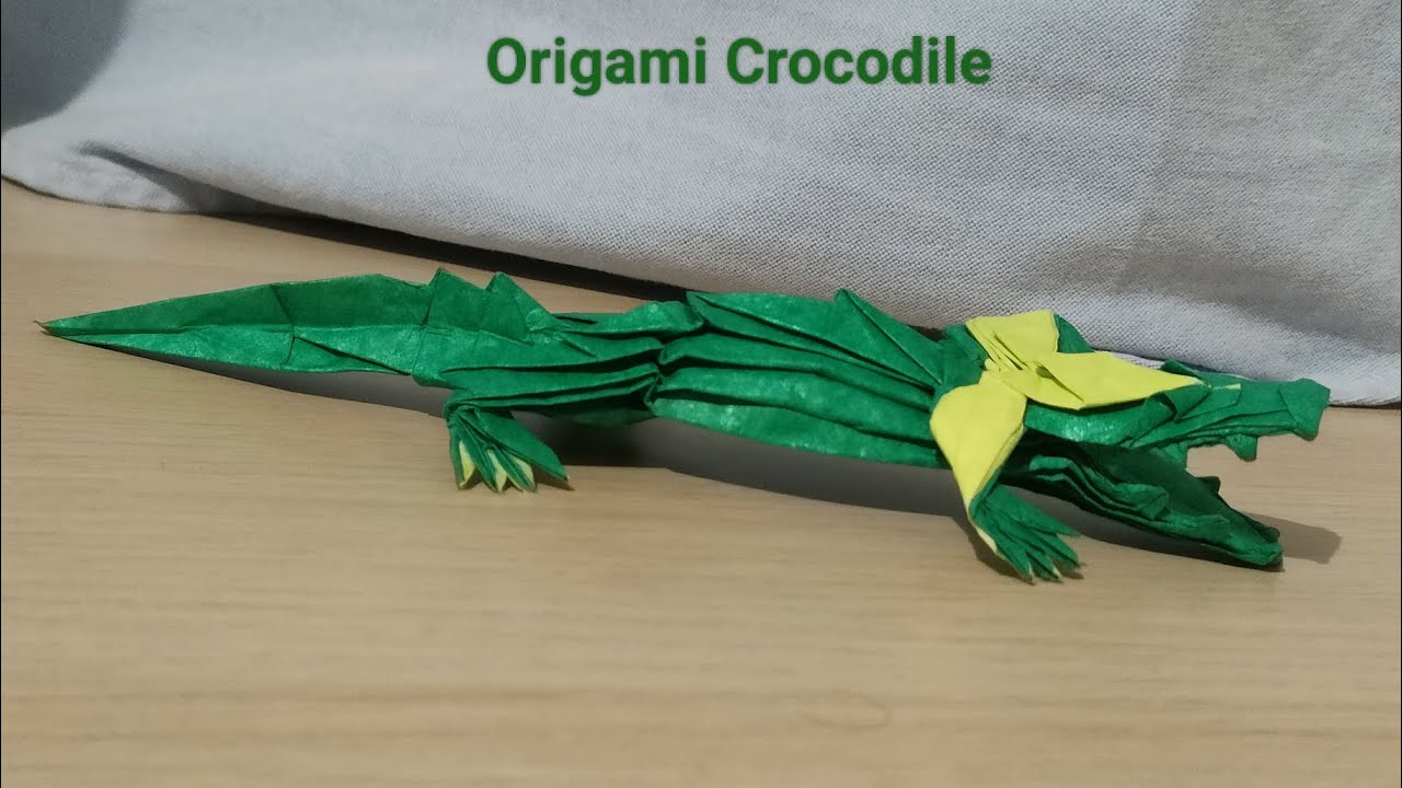 Origami Crocodile Tutorial 🐊