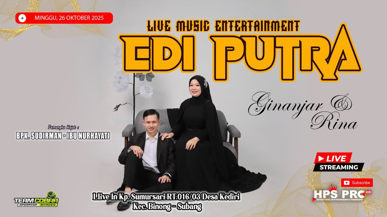 🔴LIVE ORGAN EDI PUTRA | SIANG | MINGGU, 26 OKTOBER 2025 | SUMURSARI - KEDIRI BINONG SUBANG