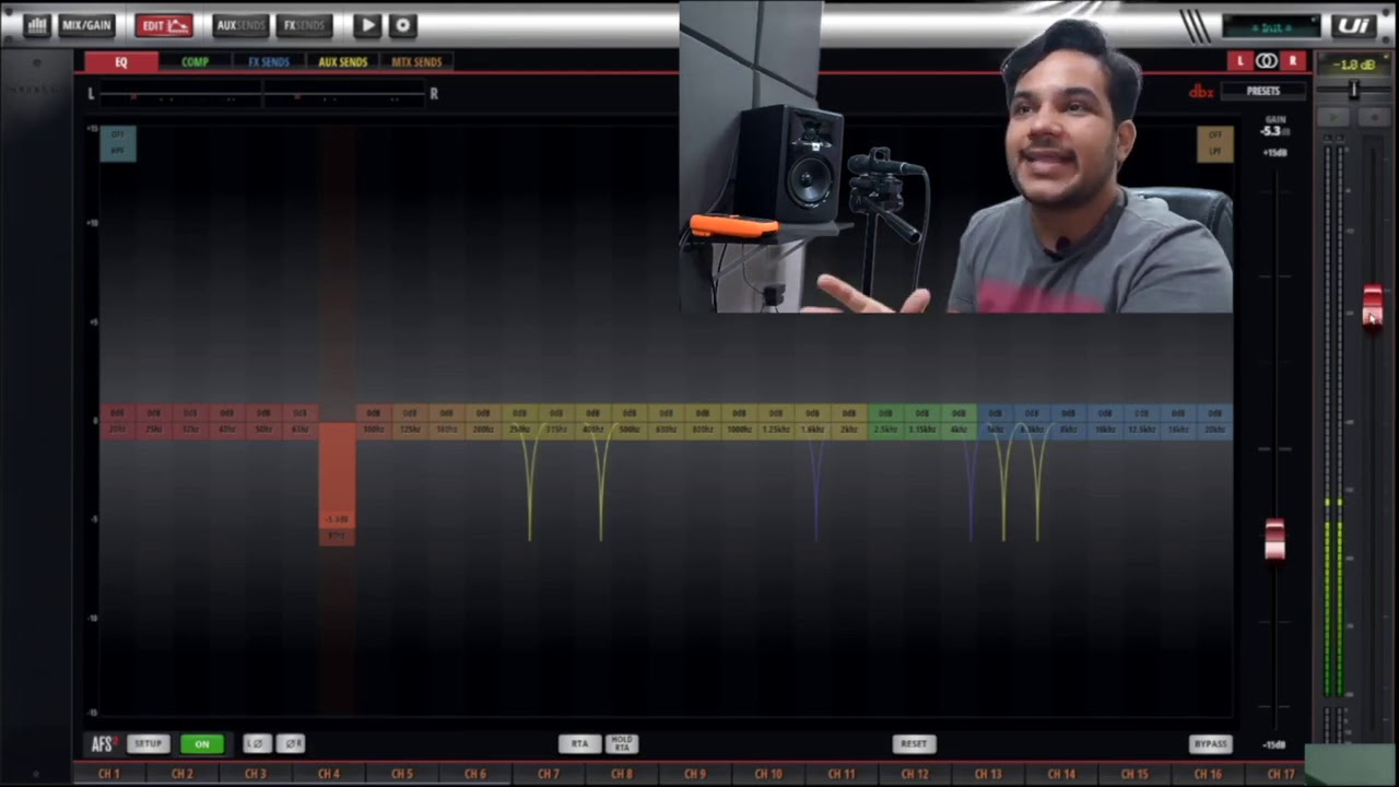 UI24R  Microfonia Nunca Mais   SoundcraftUI24R e UI16 AFS2