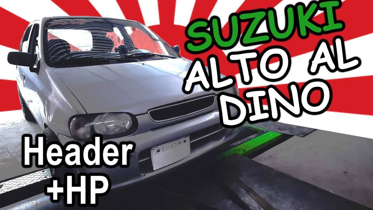 HEADER vs. Sistema original | PRUEBAS DE DINAMOMETRO | CUANTOS HP GANA?| suzuki alto