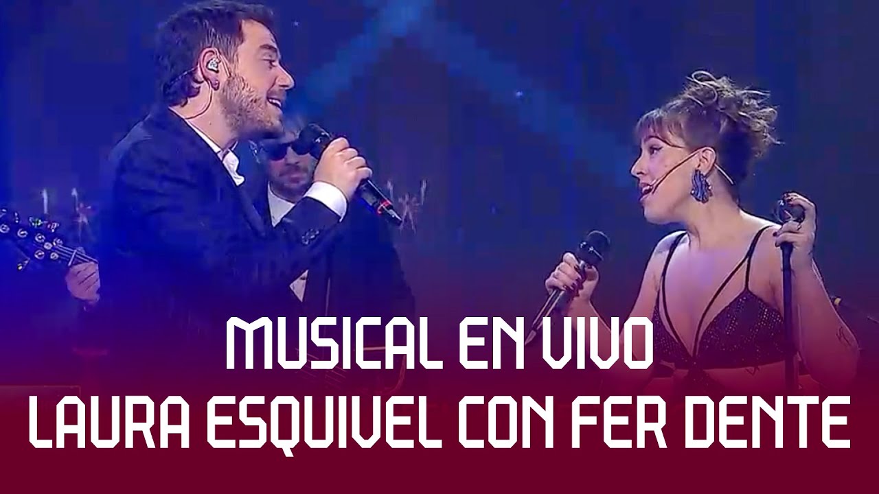 ¡IMPERDIBLE! Laura Esquivel cantó con Fer Dente