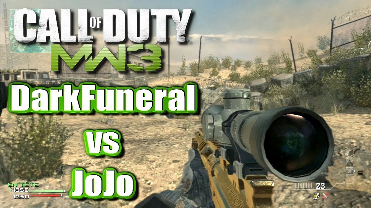 DarkFuneral & JoJo - 1 vs 1 au snipe sur MW3 (à la façon créole)