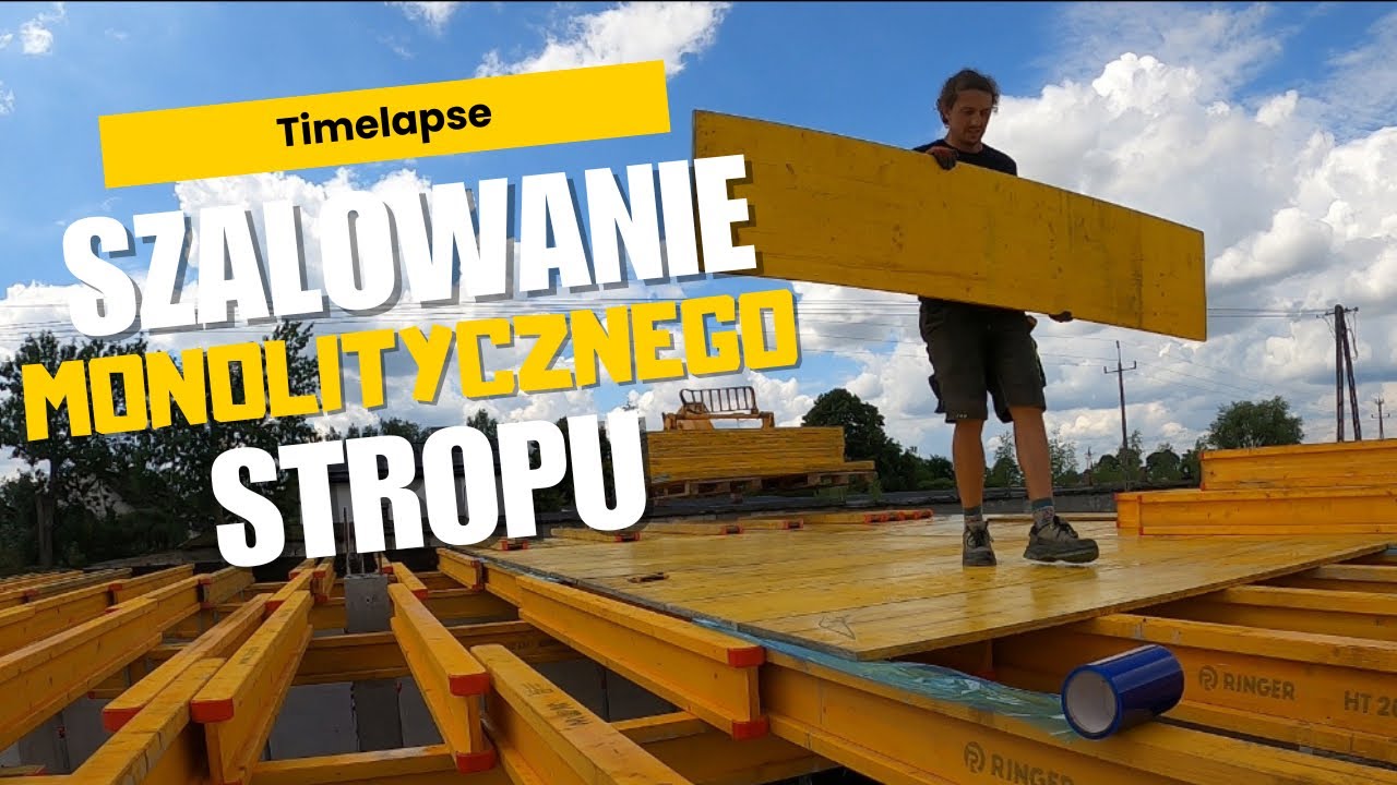 Szalunek stropu monolitycznego – całość w jednym filmie! 🔨🧱