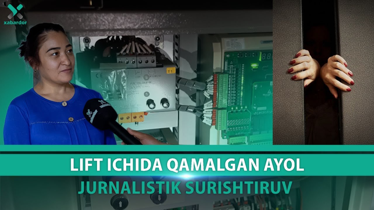 Lift ichida qamalgan ayol