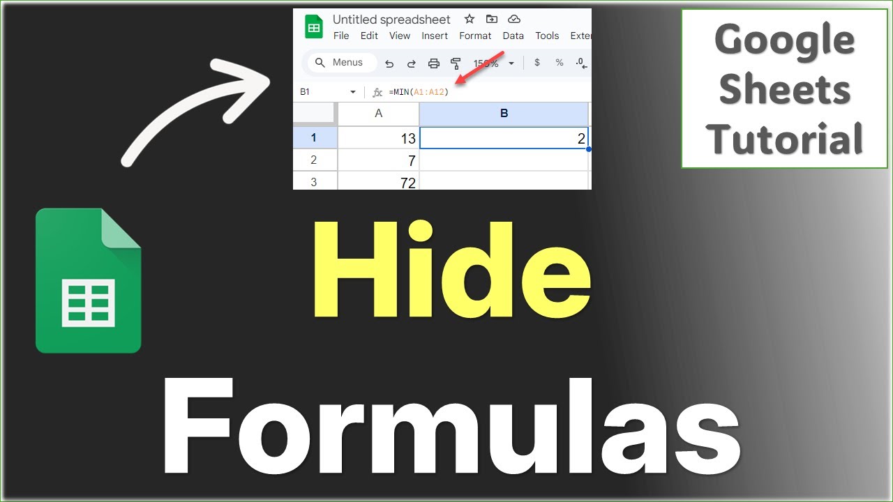 How to Hide Formula In Google Sheets