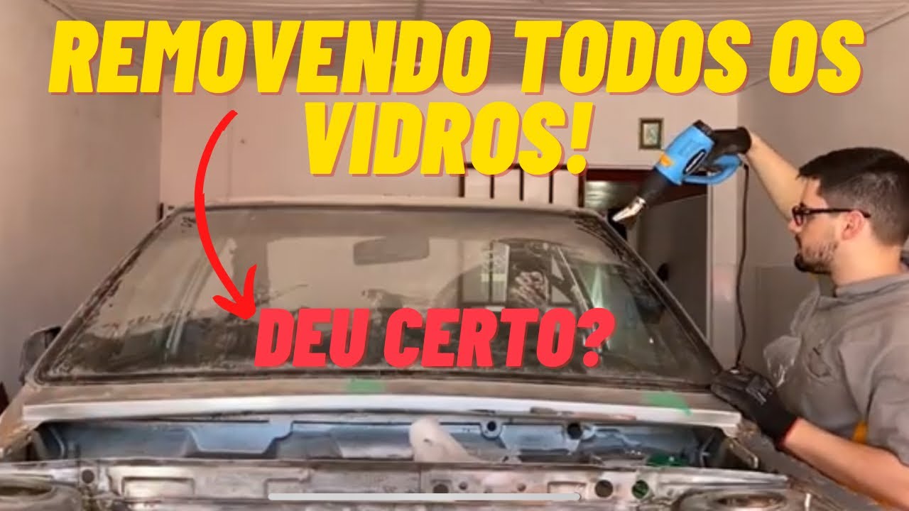 PASSAT GTS POINTER 86 - RETIRANDO O PARABRISA E VIDROS LATERAIS!