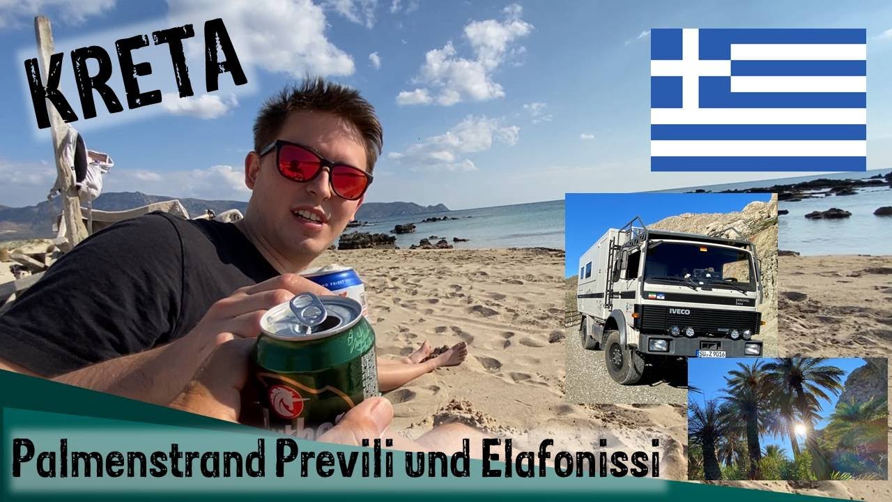 Kreta: Paradiesische Strände: Palmenstrand Preveli & Elafonissi | Mega enger Tunnel | Griechenland