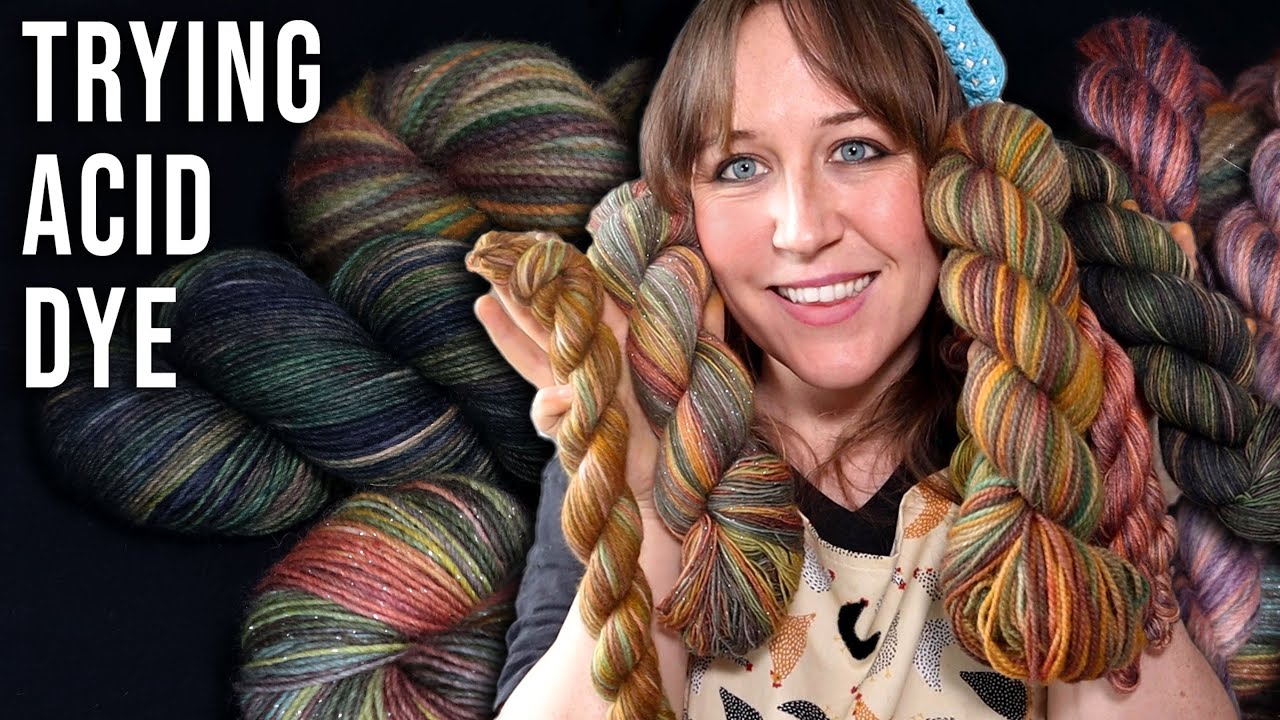 Dyeing wool with Jaquard Acid Dyes - Yarn dye experiment | Last Minute Laura
