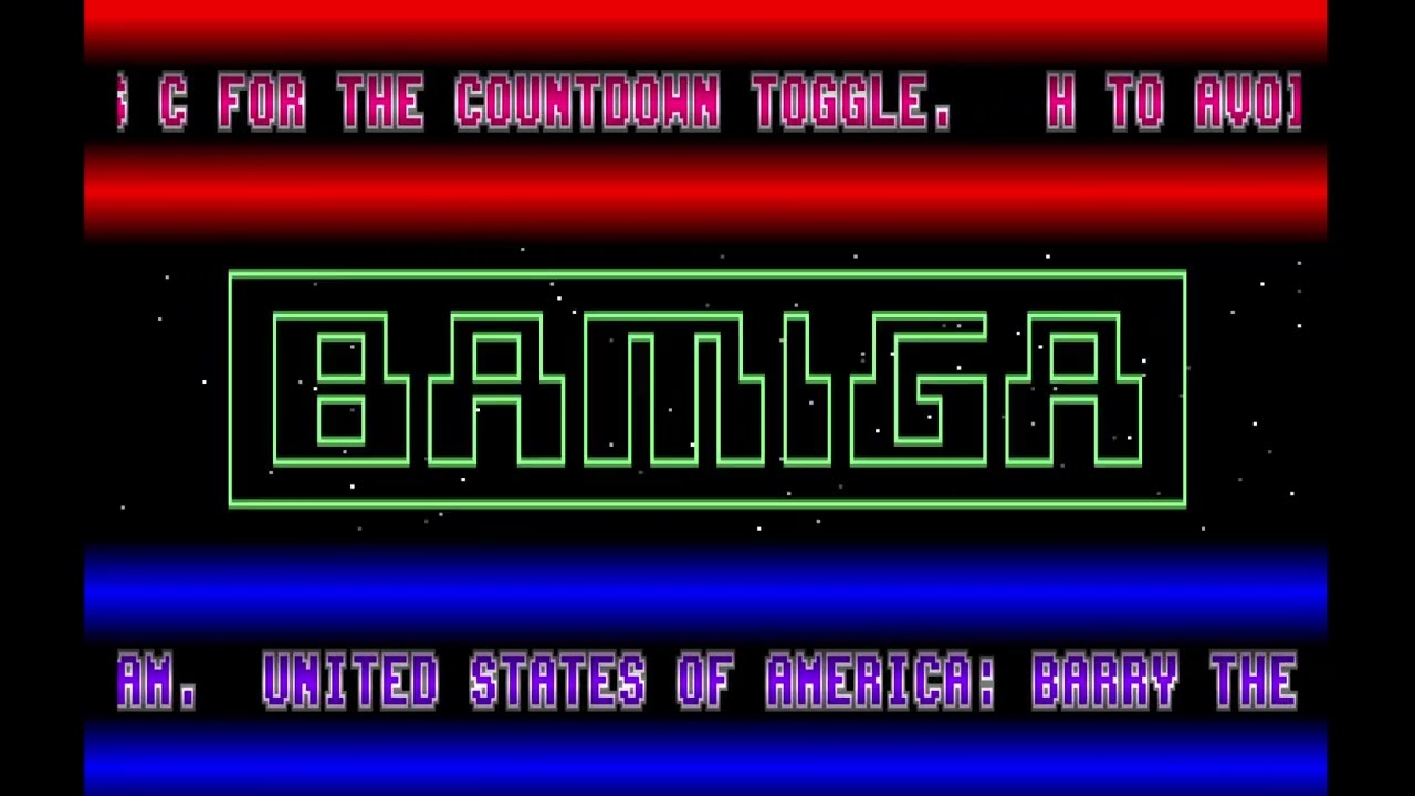 Amiga Cracktro Outrun by Bamiga Sector One