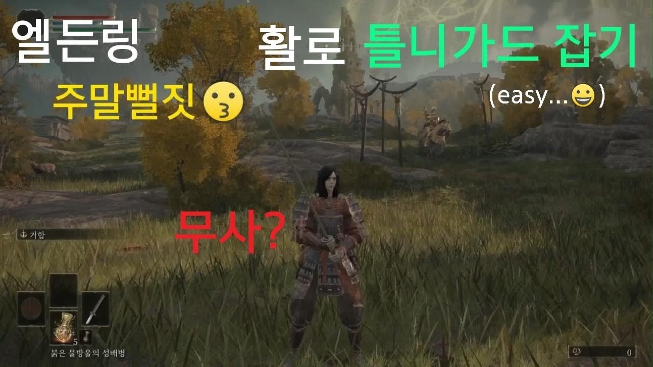 엘든링  트리가드 잡기 (꼼수😀) 1레벨