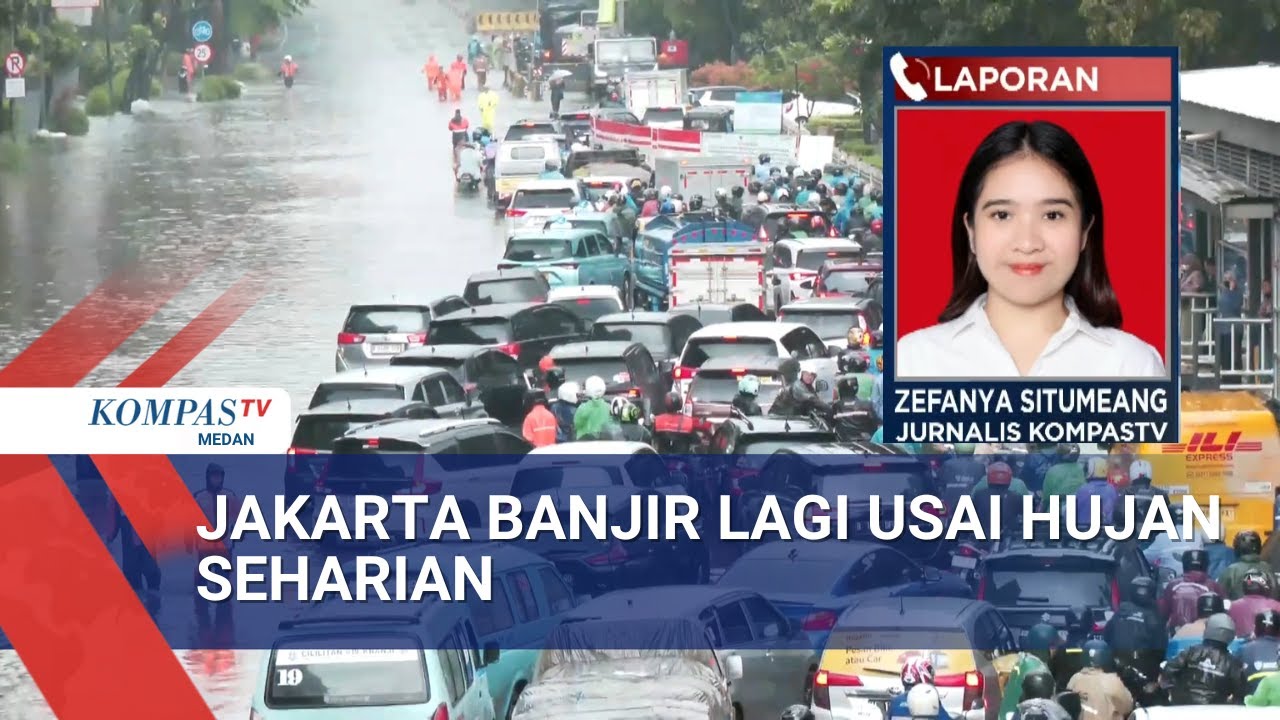 Pantauan CCTV Arus Lalu Lintas di Jakarta yang Terdampak Banjir usai Hujan Deras Seharian