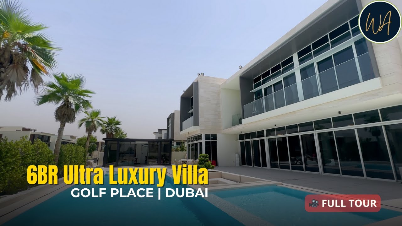 Ultra Luxurious 6BR Villa with Infinity Pool in Golf Place | Dubai Hills Estate | 4K Tour