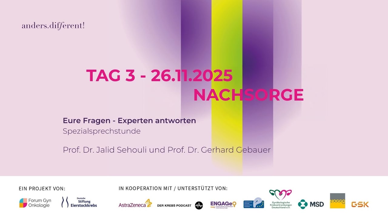 Spezialsprechstunde mit Prof. Gebauer und Prof. Sehouli