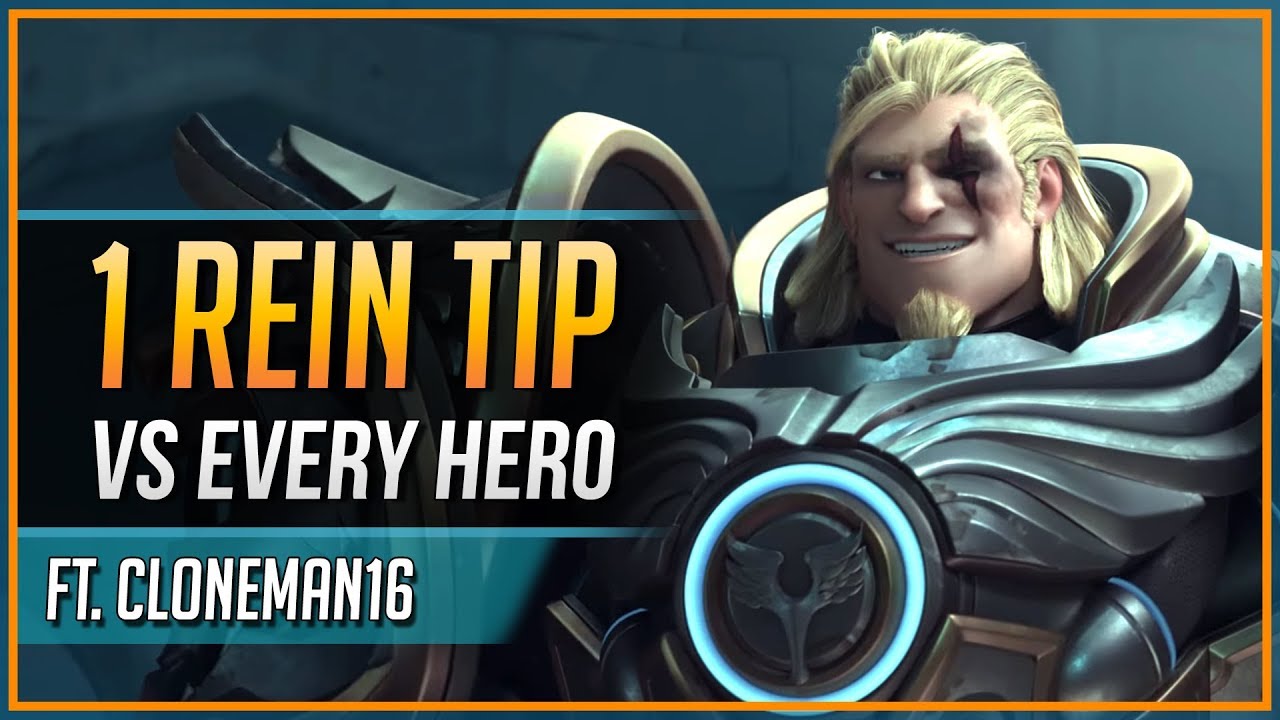 1 REINHARDT TIP for EVERY HERO ft. Cloneman16