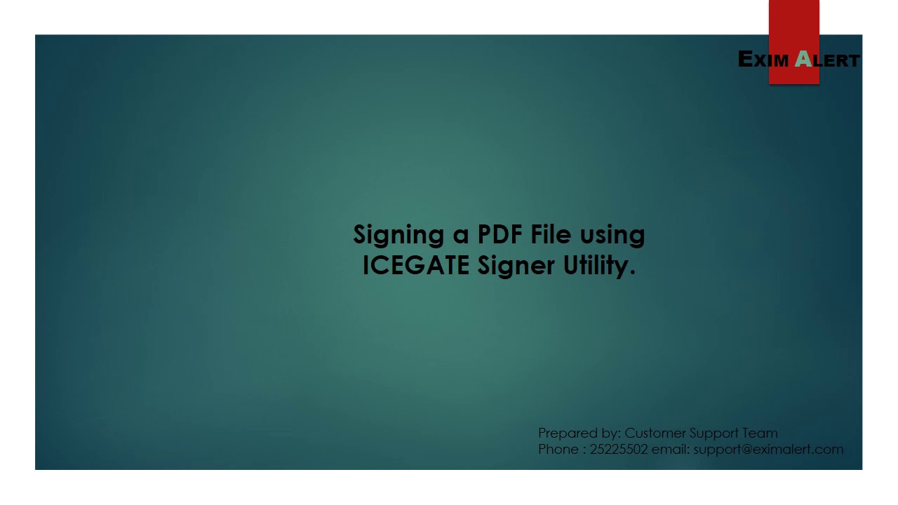 FOCUS e-SANCHIT - Digital signing process