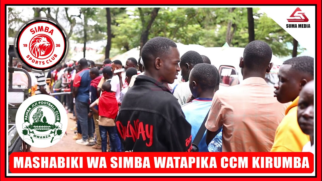 MASHABIKI WA SIMBA WATAPIKA CCM KIRUMBA MUDA HUU/WAJA NA UCHAWI MWEUSI