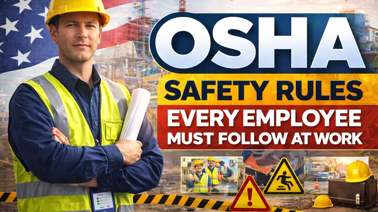 OSHA SAFETY RULES EVERY EMPLOYEE MUST FOLLOW AT WORK