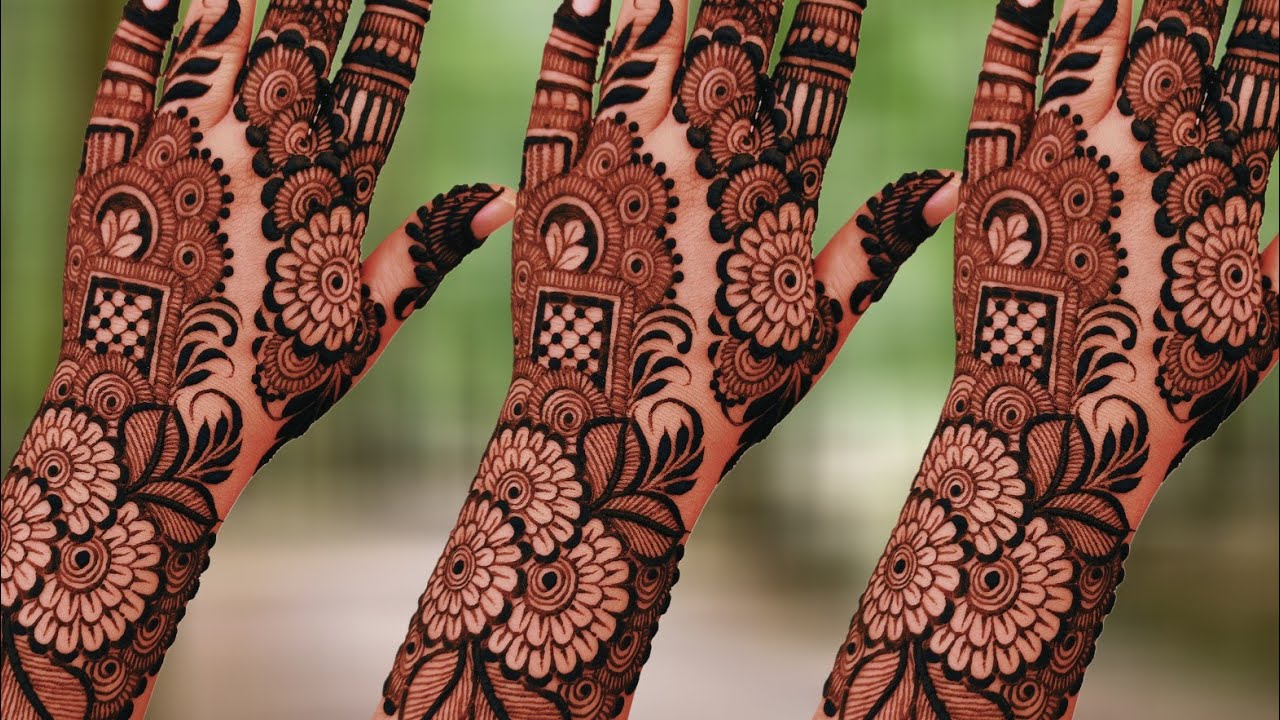 Simple bridal backhand mehndi design | Easy mehndi design | mehndi designs | mehndi