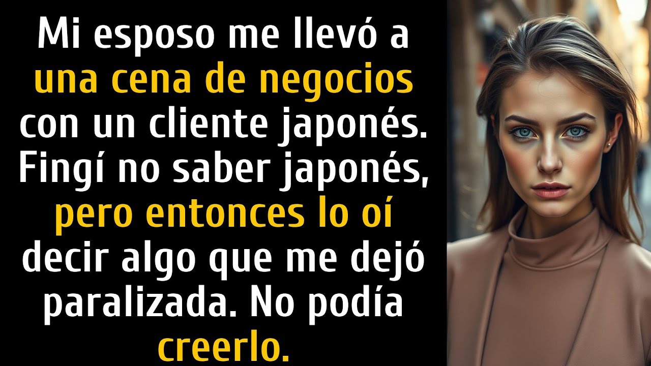 Mi esposo no sabía que hablaba japonés. Escuché lo que dijo de mí en la cena.