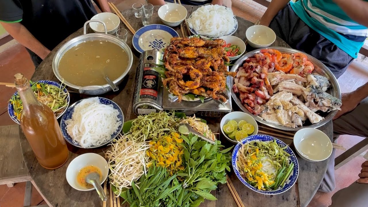 Bún Nước Lèo đặc sản Sóc Trăng, Ếch Nướng Chao 