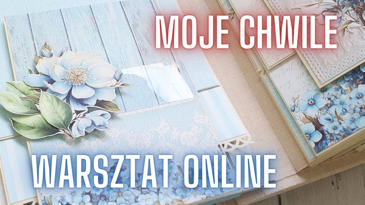 Album Moje Chwile. Albumowe trio. Scrapbooking album. Warsztat online #8.
