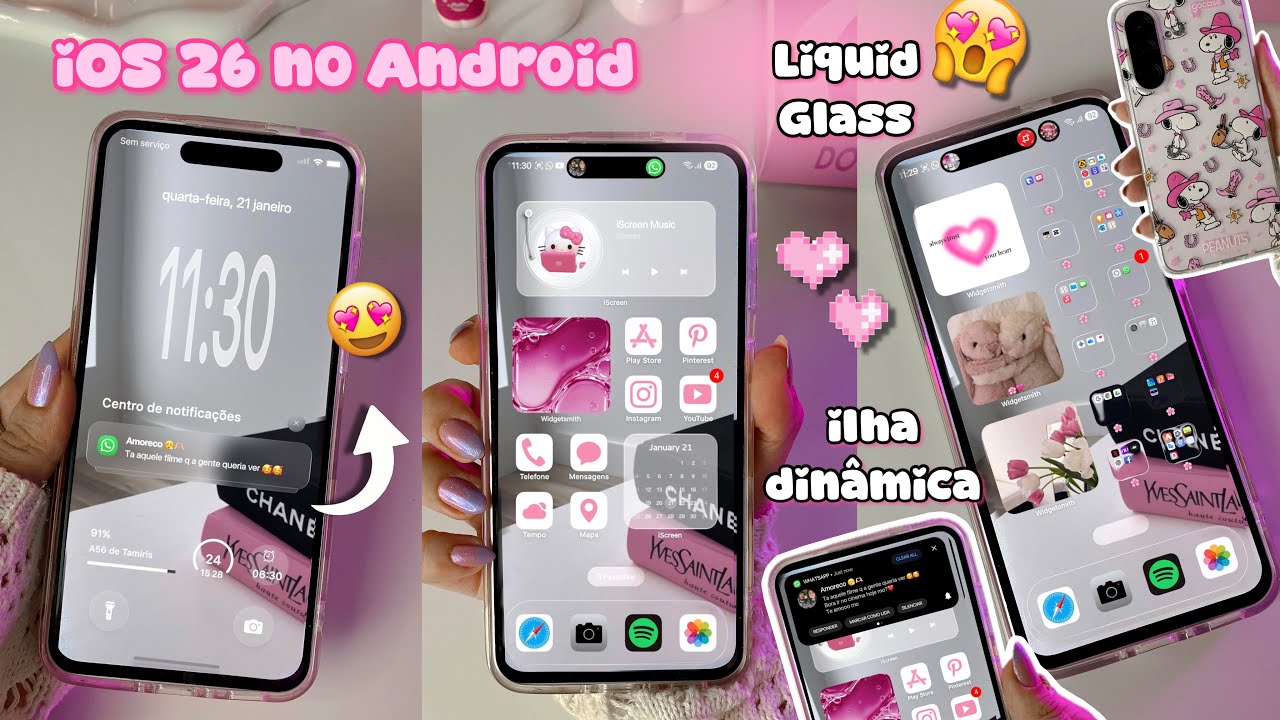 COMO TRANSFORMAR SEU ANDROID EM UM iPHONE (iOS 26) | Samsung, Xiaomi, Motorola..