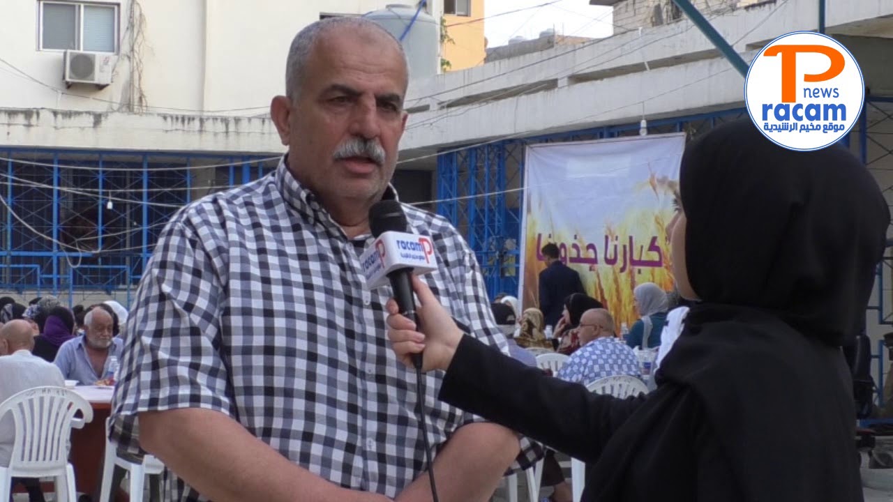 الافطارات في مركز سنابل لرعاية المسنين - مخيم الرشيدية