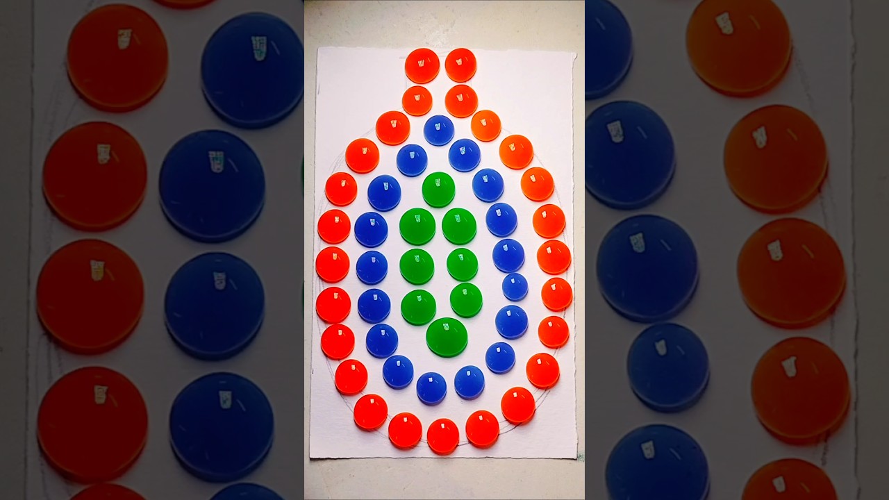 Satisfying Color Mixing - A Relaxing Art Experience! #relaxing