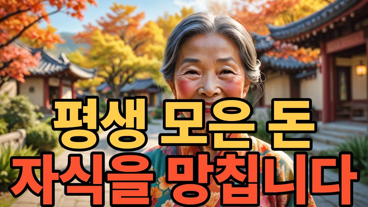 자식한테 남기려고 평생 아끼셨죠? 그게 자식을 망칩니다 | 부자로 죽지 마십시오
