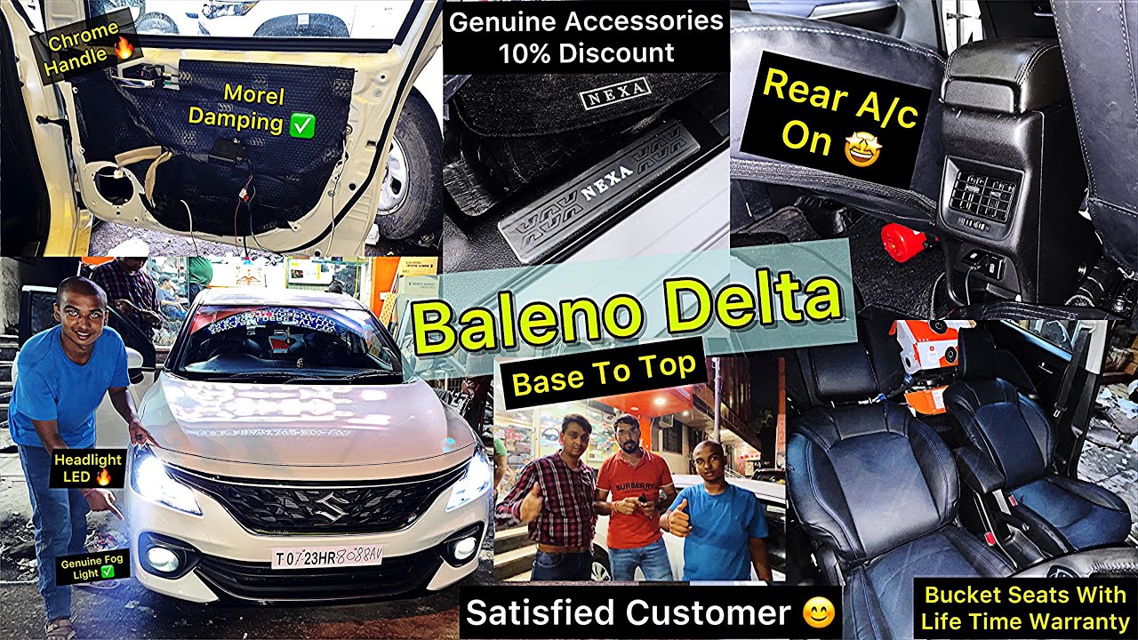 2023 Baleno Delta Modified With Genuine Accessories & Rear Ac 🔥 Baleno Modification