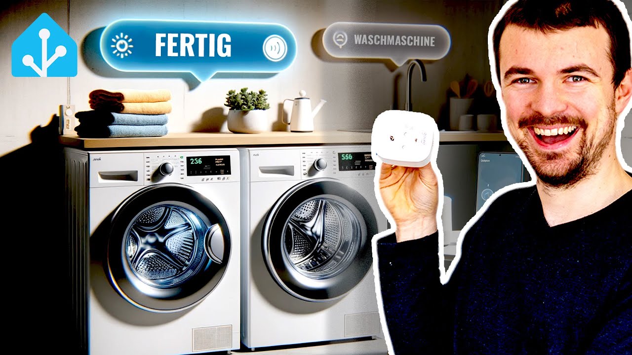 Waschmaschine super einfach smart machen mit Home Assistant