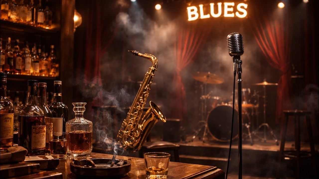 Blues Jazz Instrumental Music for Studying, Working, and Late Night Relaxation