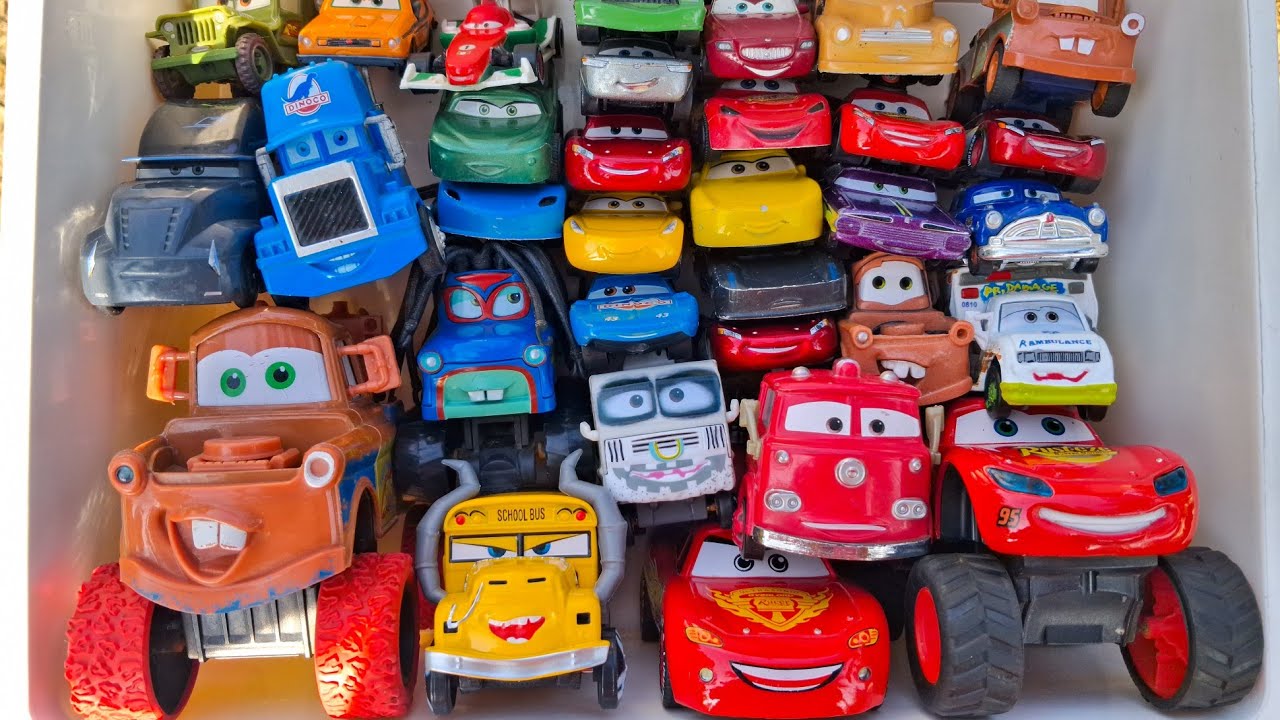 Disney Pixar Cars Unboxing Review | Lightning McQueen, Tow Mater, Doc Hudson, Sally Carrera, Cruz.